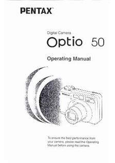 Pentax Optio 50 manual. Camera Instructions.